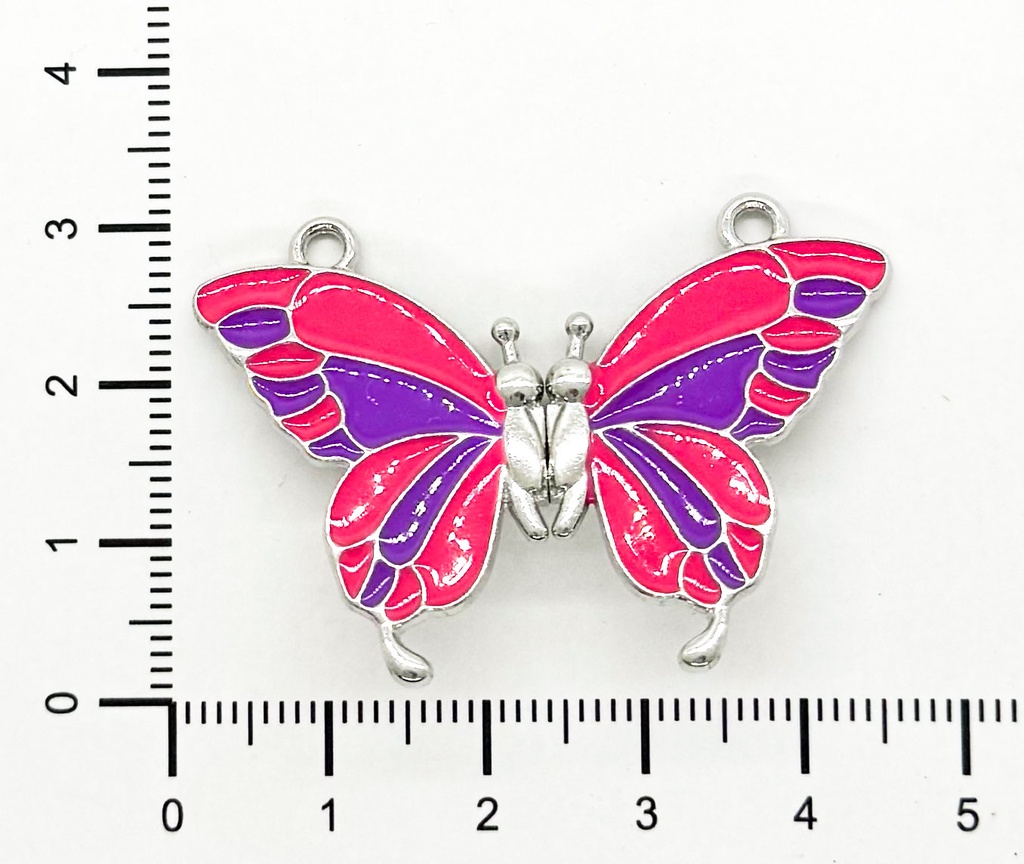 Dije imantado mariposa esmaltada Mod1 x 1un.