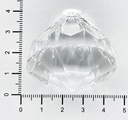 Cairel transparente diamante 40x40mm x 1un.