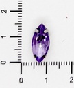 Gema engarzada navette turquesa brilloso 7x15mm x 25un.
