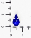 Gema engarzada gota amarillo opalino 6x10mm x 25un.