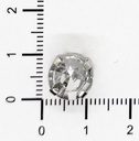 Gema engarzada plata redonda plata 10mm x 20un.