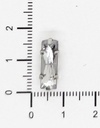 Gema engarzada plata rectangular 5x15 mm x 50un.