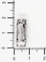 Gema engarzada plata rectangular 7x21 mm x 20 U