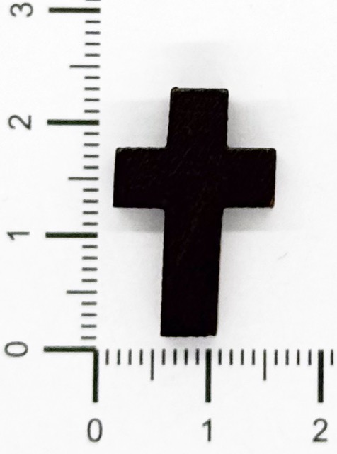 Cruz de madera marron oscuro  22x15 mm x 10 un.