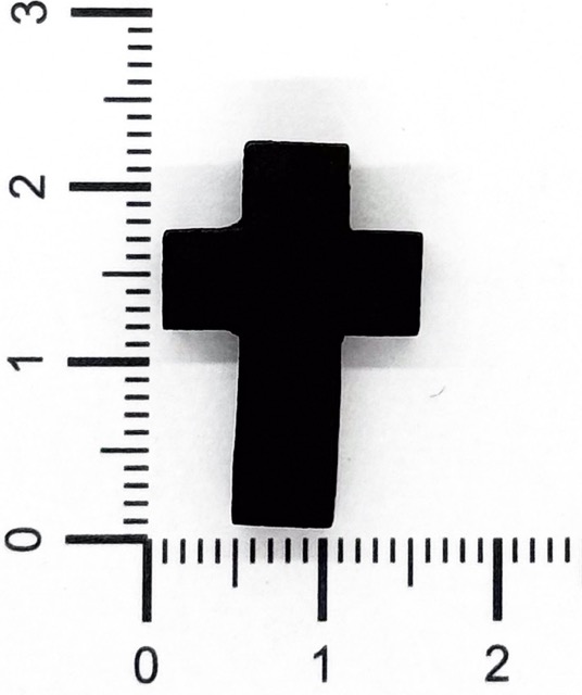 Cruz de madera negra 22x15 mm x 10 un.