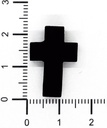 Cruz de madera negra 22x15 mm x 10 un.