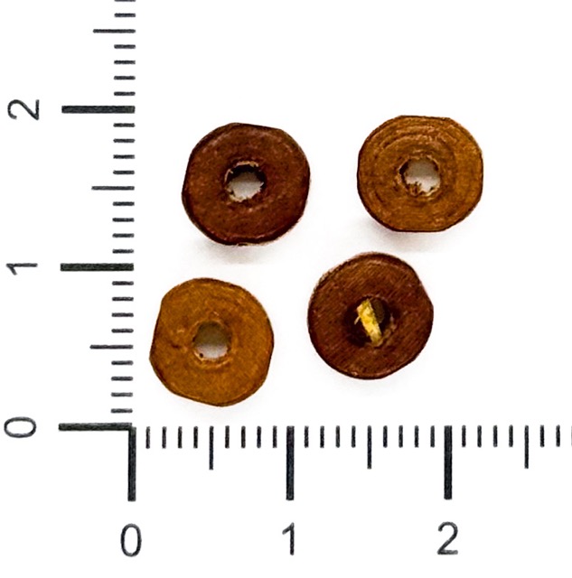 Donitas de madera marron 8mm x10gr