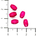 Arroz madera 8x5mm fucsia x 20gr.