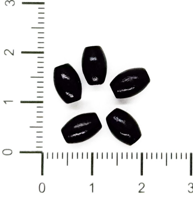 Arroz madera 8x5mm negra x 20gr.