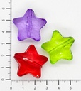 Cairel acrílico estrella pasante multi x 4 un.