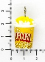 Dije popcorn amarillo c/pitón x 1 un.