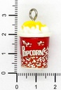 Dije popcorn rojo c/pitón x 1 un.