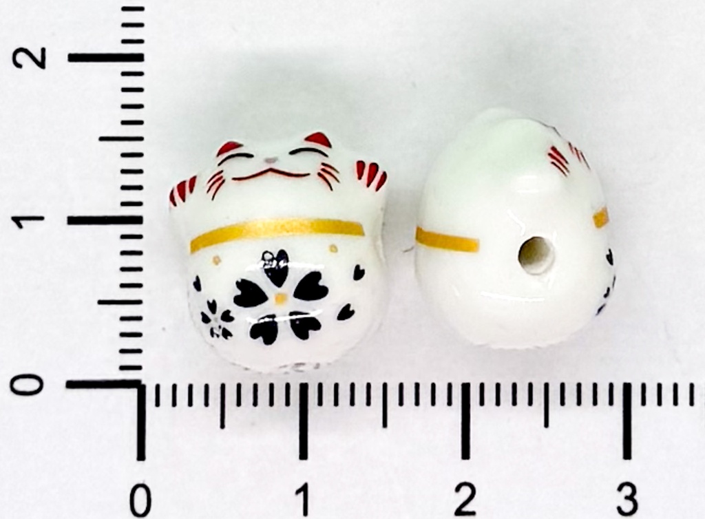 Gatitos cerámica blanco