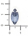 Gema engarzada navette celeste brillo 7x15mm x 10un.