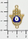 Dije fundición mariposa c/strass x 1 un.