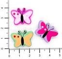 Mariposa de madera 22x17mm x 5un