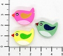 Pajarito de madera 22x17mm x 5un