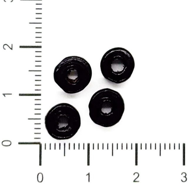 Donitas de madera negra 8mm x 10gr