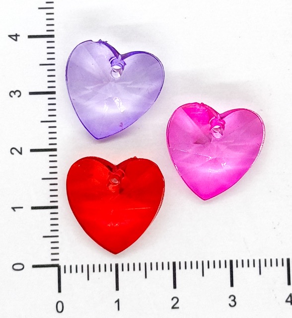 Cairel acrílico dije corazón multi x 20gr.