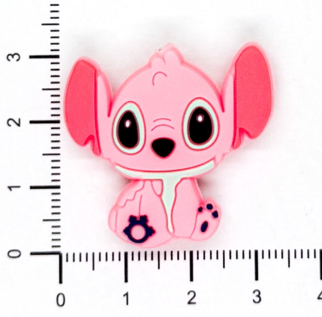 Dije silicona pasante No-Tox Stitch rosa x 1 un.