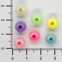 Plástico infantil pastel bolita brillo 8mm x 10 gr.