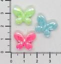 Plástico infantil pastel brillo mariposa #2 x 10 gr. 