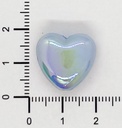 Plástico corazón tornasol calidad AA x 10 grs.