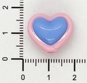 Plástico bicolor corazón x 10gr.