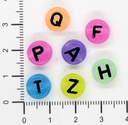 Plástico letra luminosa multicolor 10mm x 500gr