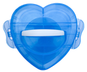 Cajita organizadora triple corazón celeste