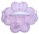 Cajita organizadora triple flor rosa