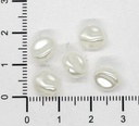 Perla de río plástica piedrita irregular 8mm #02 x 10gr