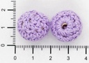 Bolitas 14mm tejidas crochet x 2 un 