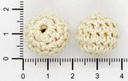 Bolitas 14mm tejidas crochet x 2 un 