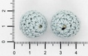 Bolitas 14mm tejidas crochet x 2 un 