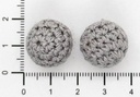Bolitas 14mm tejidas crochet x 2 un 