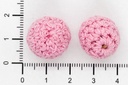 Bolitas 14mm tejidas crochet x 2 un 