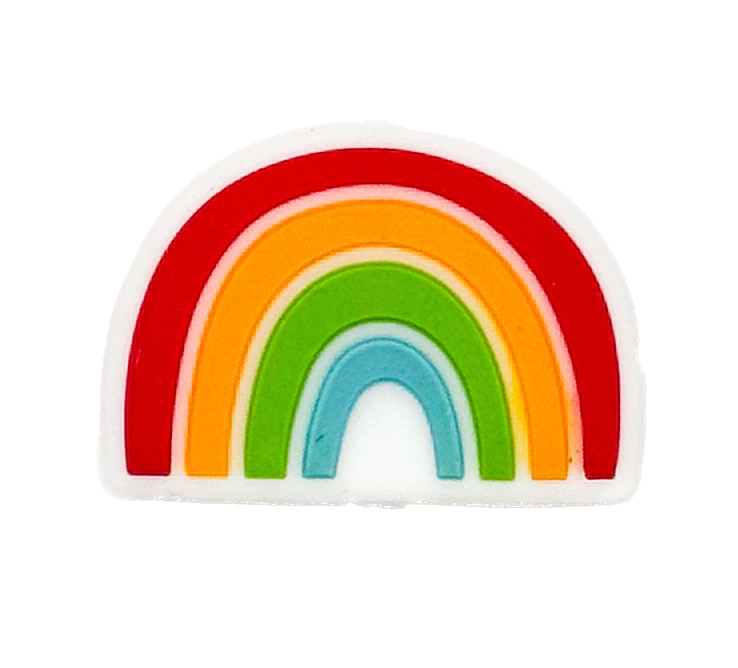 Dije silicona pasante No-Tox Arco Iris x 1 un.