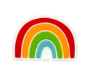 Dije silicona pasante No-Tox Arco Iris x 1 un.