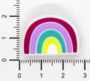 Dije silicona pasante No-Tox Arco Iris x 1 un.