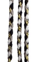 Cordón trenzado algodón c/lurex #001 x 5mt.