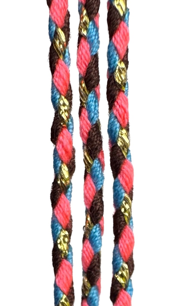Cordón trenzado algodón c/lurex #006 x 5mt.  