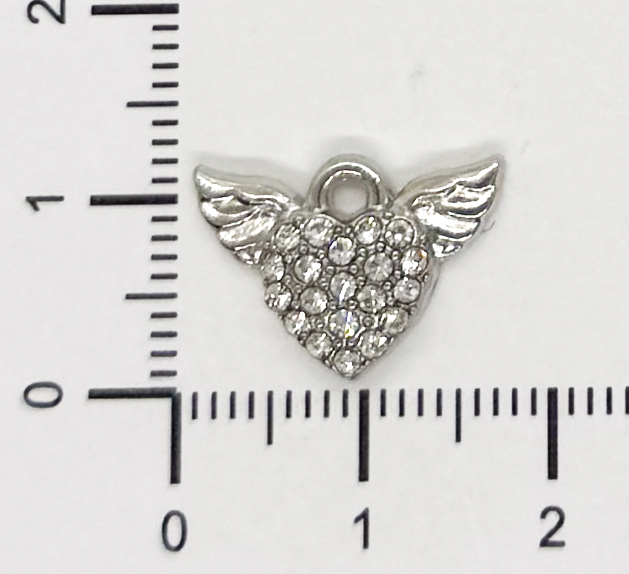 Dije fundición mariposa c/strass x 1 un.