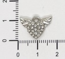 Dije fundición mariposa c/strass x 1 un.