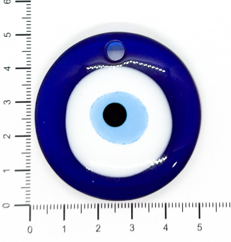 Ojo turco resina redondo 50mm x 1un 