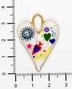 Dije esmaltado corazón Frida x 1un