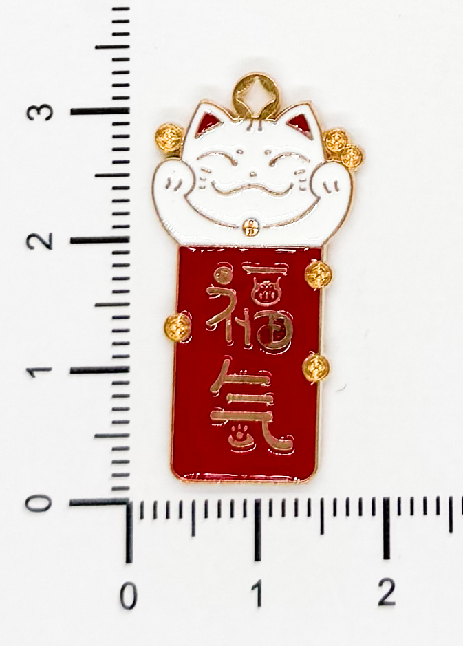 Dije esmaltado gatito tabla chino x 1un 