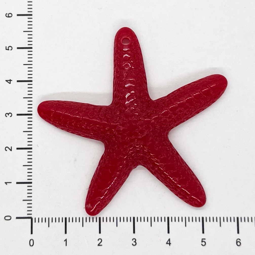 Estrella de Mar resina (mod 1) roja x 1un 