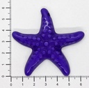 Estrella de Mar resina (mod 2) violeta x 1un