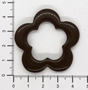 Flor resina marrón x 1un 
